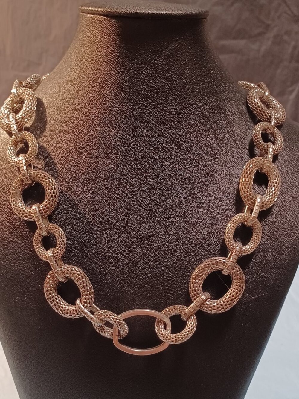 Woven Wire Rope Necklace with Clasp / Focal Holder